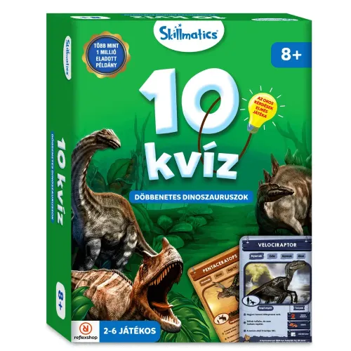Skillmatics 10 Kvíz – Döbbenetes dinoszauruszok în limba maghiară