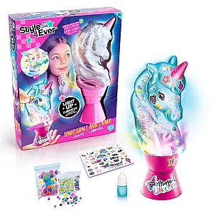 Style4Ever Lampă de lavă în formă de unicorn