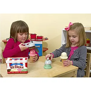 Melissa&Doug Set de joacă din lemn – înghețată 