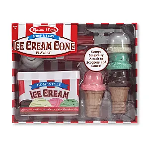 Melissa&Doug Set de joacă din lemn – înghețată 