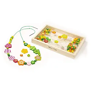 Melissa&Doug Fa gyöngyfűző virágokkal