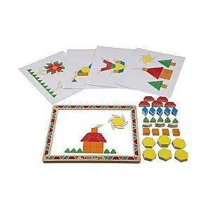 Melissa&Doug Set mozaic magnetic din lemn – 120 piese