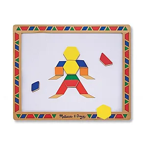 Melissa&Doug Set mozaic magnetic din lemn – 120 piese