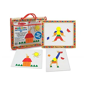 Melissa&Doug Set mozaic magnetic din lemn – 120 piese