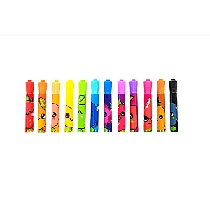 Canenco FruitySquad – set de markere parfumate cu vârf fin (12 buc.)