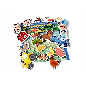 Buddy & Barney – joc de baie cu stickere pentru faianță, fermă