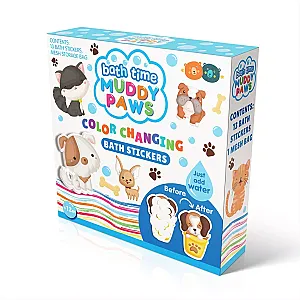 Buddy & Barney – joc de baie cu stickere pentru faianță, căței