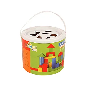 Cuburi de construcție – set din lemn 30 piese
