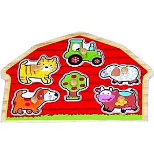 Fermă – puzzle din lemn 6 piese