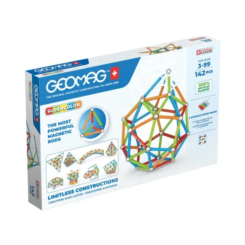 Geomag Supercolor Recycled, 142 piese