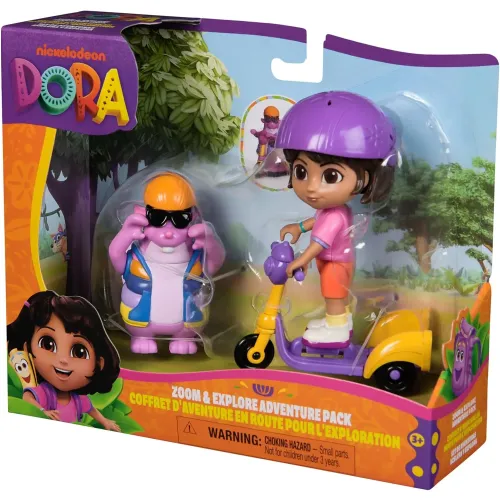 Dora, a felfedező – Gurulj és fedezz fel! kalandszett Dora és Tico figurával