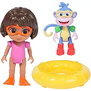 Dora, a felfedező – Pancsolós kaland játékszett Dora és Csizi figurával