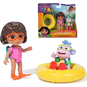 Dora, a felfedező – Pancsolós kaland játékszett Dora és Csizi figurával