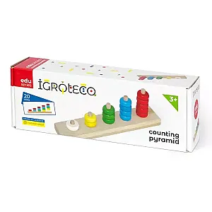 Igroteco fa piramisépítő számoláshoz, 3-8 éveseknek