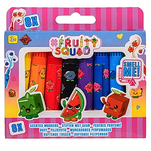 Canenco FruitySquad markere mini parfumate – set 8 bucăți