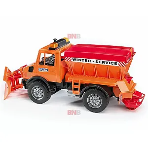 Bruder MB Unimog téli munkagép hóekével 02572