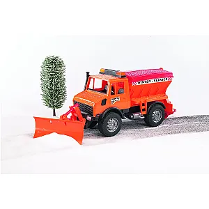Bruder MB Unimog téli munkagép hóekével 02572