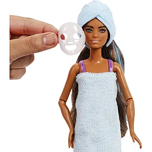 Barbie Party Unboxed Glam Party – Păpușa Purple Sparkle cu surprize
