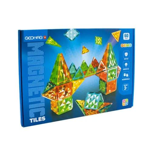 Geomag Magnetic Tiles, 60 piese