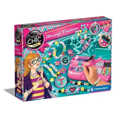 Clementoni Crazy Chic Set creativ cu mărgele și litere