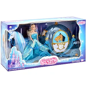 Caleașcă dovleac cu păpușă – 28 cm