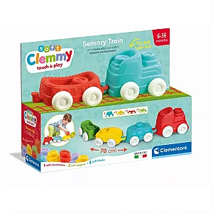 Clemmy Tren senzorial cu cuburi moi