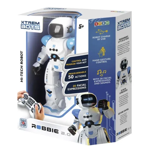 Xtrem Bots Robbie 2.0 – Interaktív programozható robot