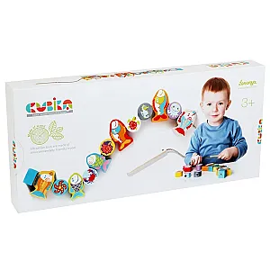 Cubika Halacskák fa gyöngyfűző