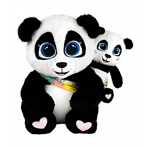 Huggy Luv Set interactiv de pluș Mama & Baobao 