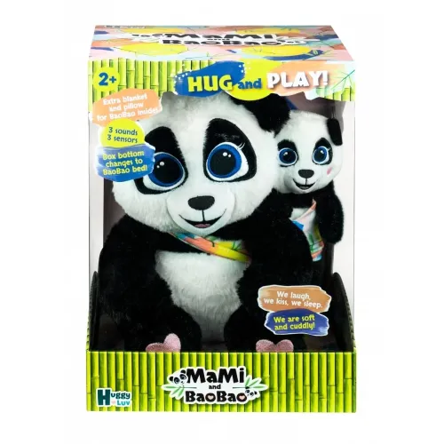 Huggy Luv Mama & Baobao interaktív plüss panda szett