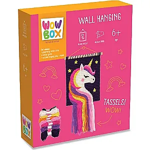 WowBox Decorațiune de perete macrame - Unicorn