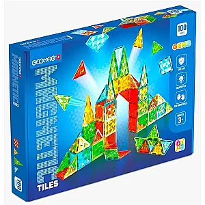 Geomag Magnetic Tiles, 100 piese