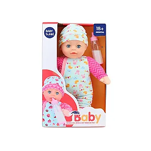 Gügyügő baba rugdalózóban, 30 cm