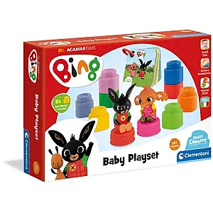 Clemmy Bing játékszett kockákkal és könyvvel