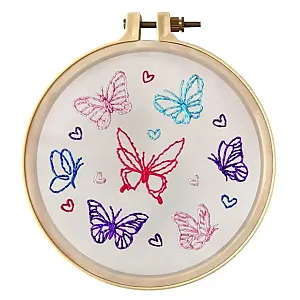 WowBox Set creativ de broderie Fluturași