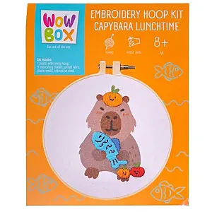 WowBox Set creativ de broderie Capibara „Lunch time”