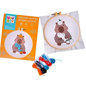 WowBox Set creativ de broderie Capibara „Lunch time”
