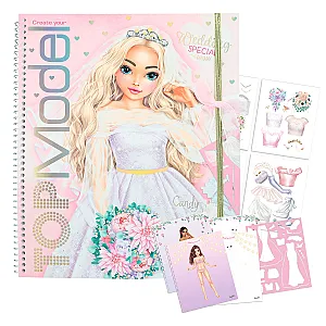 TOPModel esküvői színező és tervező könyv 1-12393