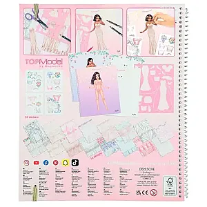 TOPModel esküvői színező és tervező könyv 1-12393