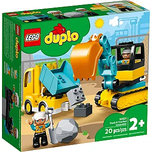 LEGO® DUPLO 10931 – Camion și excavator pe șenile