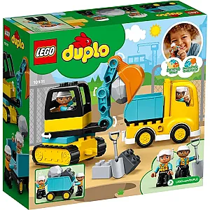 LEGO® DUPLO 10931 – Camion și excavator pe șenile