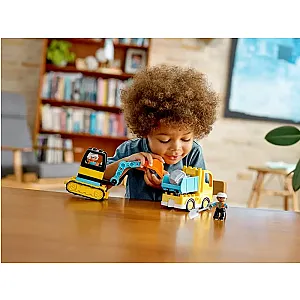 LEGO® DUPLO 10931 – Camion și excavator pe șenile