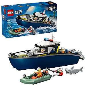 LEGO® City 60456 – Urmărire cu barca de poliție