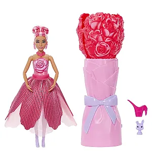 Barbie Virágvarázs Meglepetés baba - Rózsa