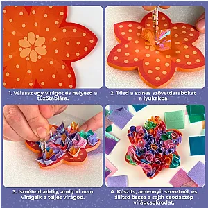 Bűbájműhely: Virágcsodák - set creativ (lb. maghiară)