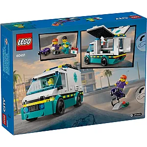 LEGO® City 60451 – Ambulanță de urgențe