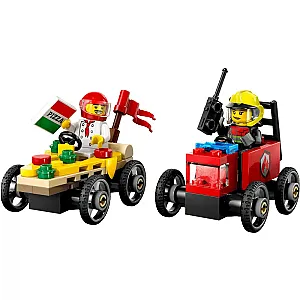 LEGO® City 60458 – Versenycsomag: Pizza furgon vs. tűzoltóautó