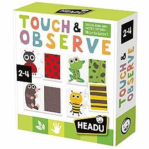 Headu – Állatok és bundáik Montessori puzzle