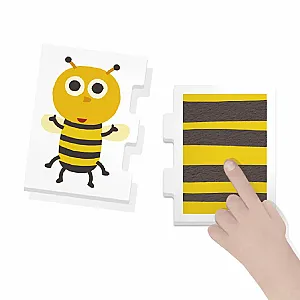 Headu – Állatok és bundáik Montessori puzzle