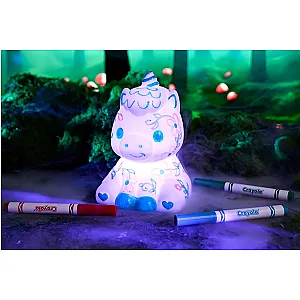 Crayola Light-Ups: Unicorn – lampă de veghe lavabilă și colorabilă